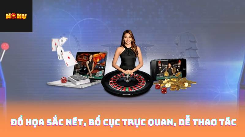 Đồ họa sắc nét, bố cục trực quan, dễ thao tác